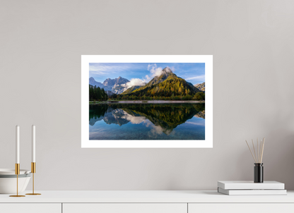 45 x 30 cm, Unframed Lake in Slovenia