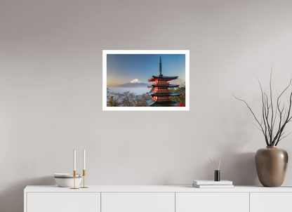 60 x 40 cm, Unframed Chureito Pagoda and Mount Fuji