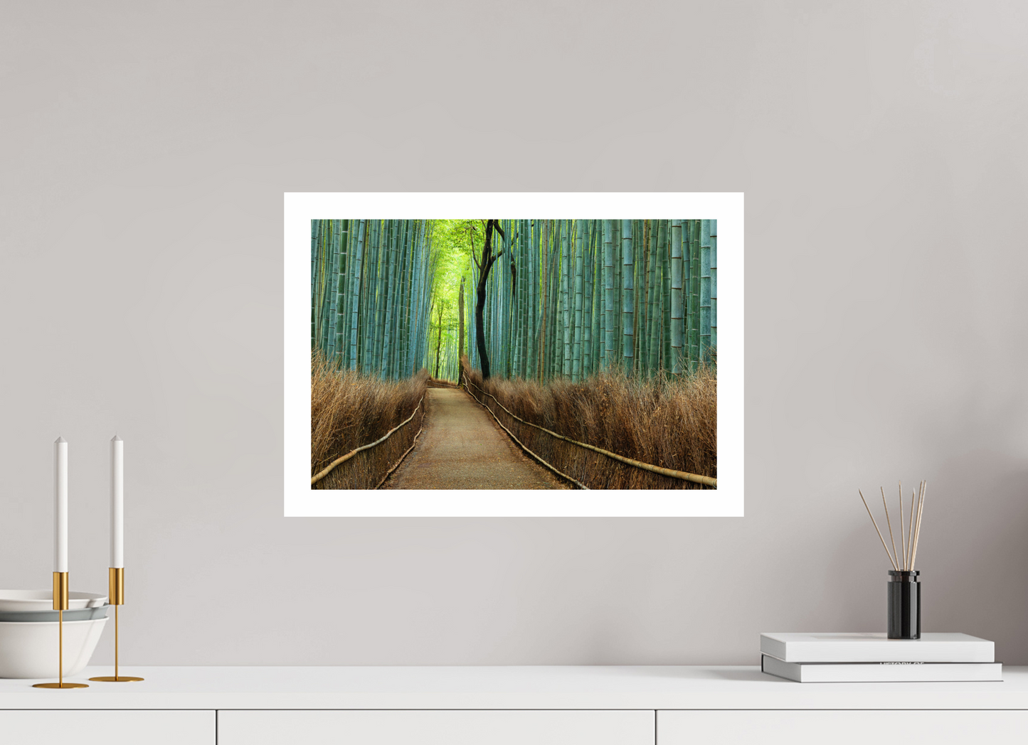 45 x 30 cm, Unframed Bamboo Grove in Arashiyama