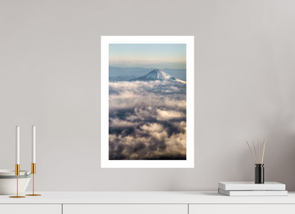 30 x 45 cm, Unframed Mount Fuji above the clouds