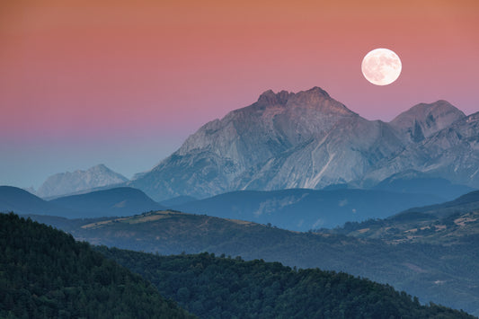 Moon over the Apennine Mountains