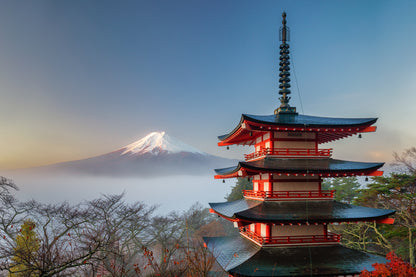 Mount Fuji and the Chureito Pagoda