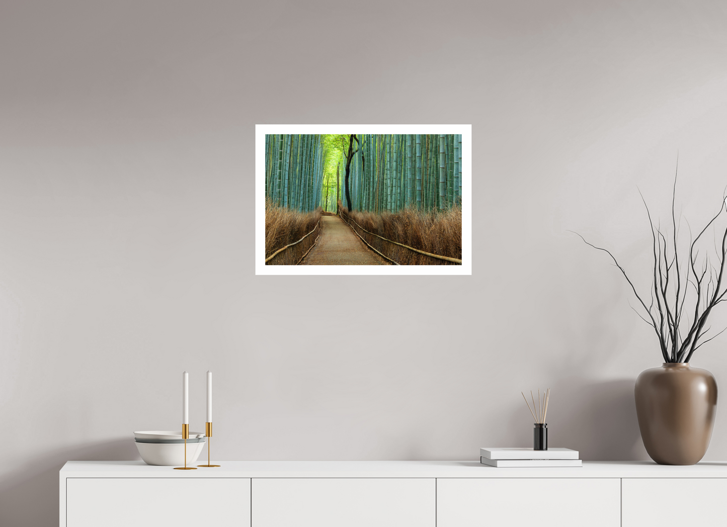 60 x 40 cm, Unframed Bamboo Grove in Arashiyama