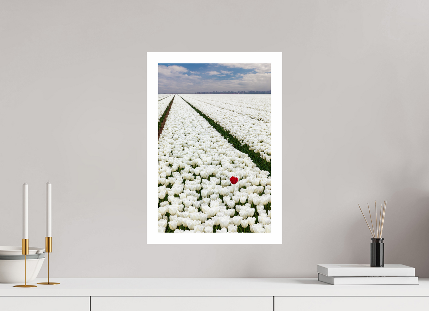 30 x 45 cm, Unframed Tulips